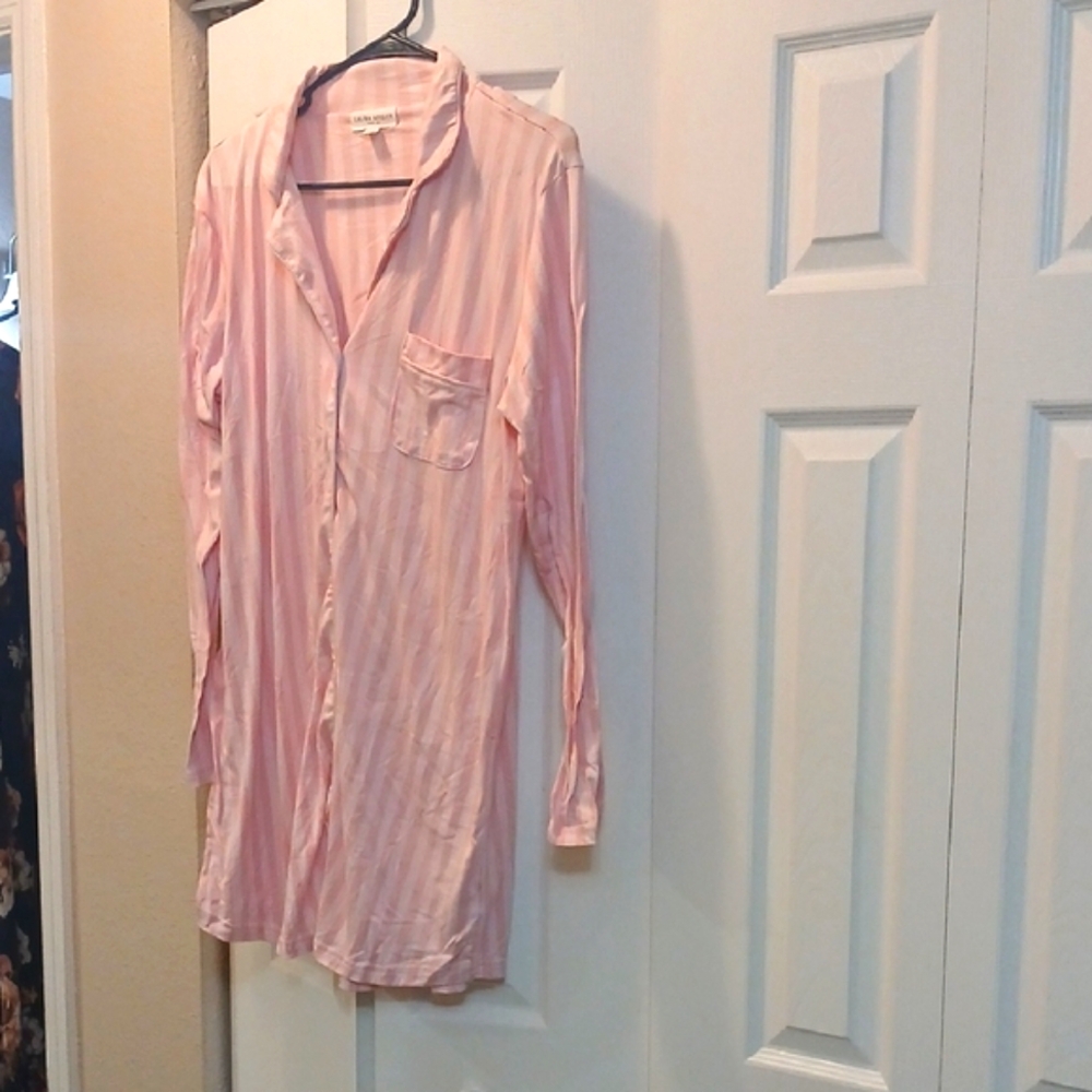 Laura Ashley Pink Pajama Set Intimates Sleepwear